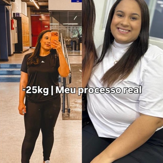 Transformação real — menos 25kg